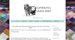 Desktop Screenshot of cloverhillyarn.com