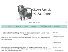 Tablet Screenshot of cloverhillyarn.com